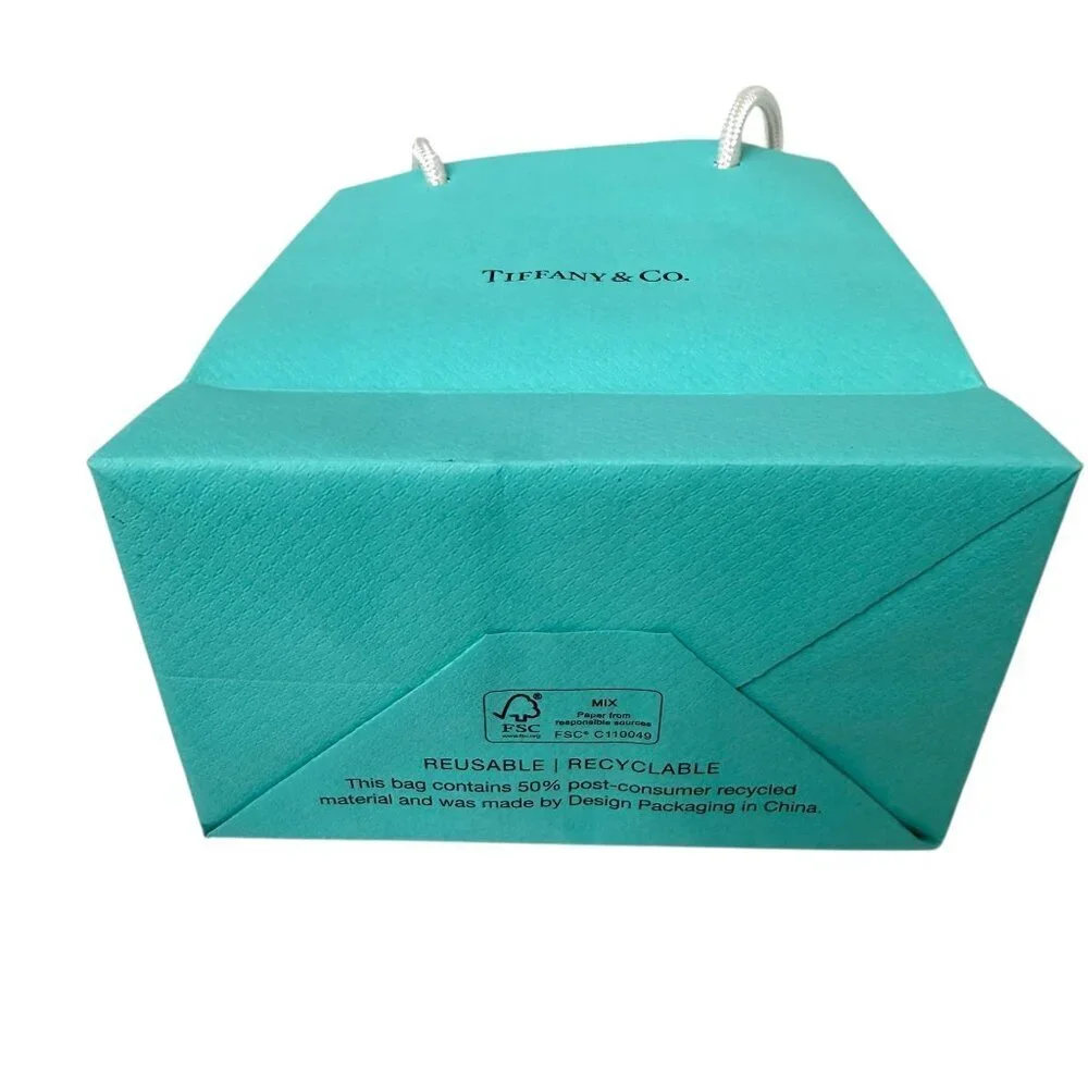 TIFFANY Small Shopping Bag Paper Logo 6x5